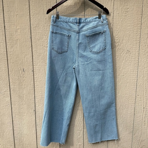 NWT The Drop Women's 27/M Relaxed Fit Light Denim Ice Blue High Rise Mom Jean - Picture 3 of 5